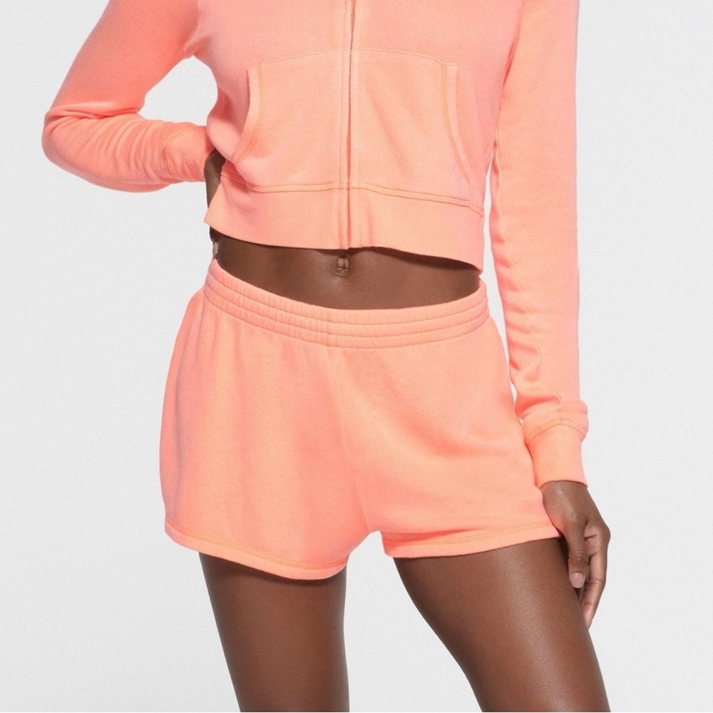 SKIMS Modal French Terry Loose Short-“Neon Orange”